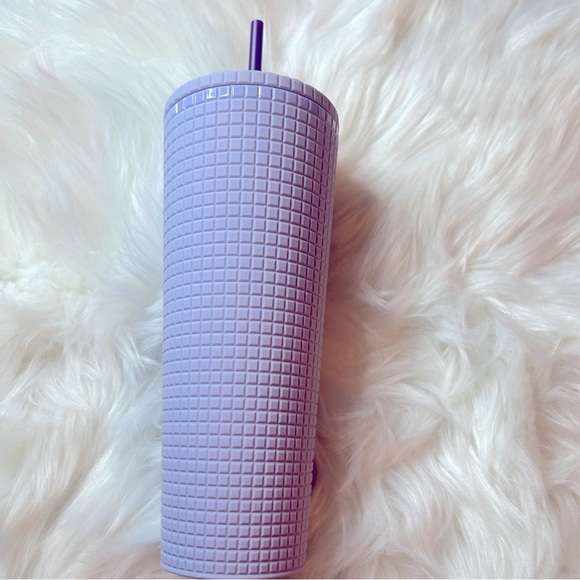 Starbucks Lilac Soft Grid Cup Cold Lavender Tumbler Venti NWT Limited New 2021 - Picture 11 of 13
